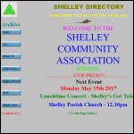 Screen shot of the Shelley Community Association website.