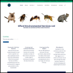 Screen shot of the Elford Environmental Services Ltd website.