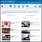 Screen shot of the James Moy Photography Ltd website.