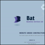 Screen shot of the Bat Business Services Ltd website.