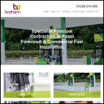Screen shot of the Broham Construction Ltd website.