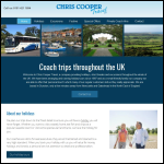 Screen shot of the Chris Cooper Travel Ltd website.