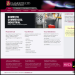 Screen shot of the Flamerite Ltd website.