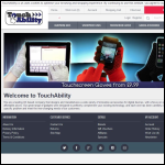 Screen shot of the Touchability Ltd website.