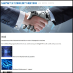 Screen shot of the Sampraves Technology Solutions Ltd website.