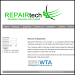 Screen shot of the Repairtech Services (UK) Ltd website.