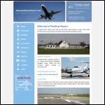 Screen shot of the Pembrey International Airport Uk Ltd website.