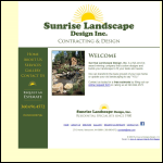 Screen shot of the Sunrise Design Ltd website.
