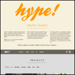 Screen shot of the Hype Fitness (UK) Ltd website.