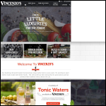 Screen shot of the Vincenzo's Italian Restaurant Ltd website.