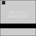 Screen shot of the Box Artist Management Ltd website.