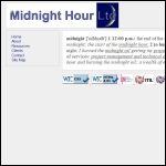 Screen shot of the Midnight Hour Ltd website.