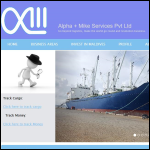 Screen shot of the Mike Logistics Ltd website.