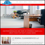Screen shot of the JC Office Cleaning website.