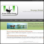 Screen shot of the Ecosse Global Energy website.