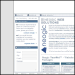 Screen shot of the Neogic Web Solutions website.