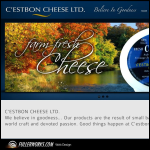 Screen shot of the C'est Cheese Ltd website.