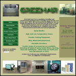 Screen shot of the GreenAir Finishing Plant Ltd website.