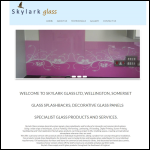 Screen shot of the Skylark Glass Ltd website.