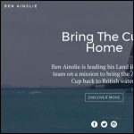 Screen shot of the Ben Ainsley Ltd website.