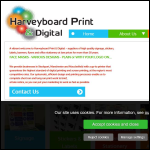 Screen shot of the Harveyboard - Print & Digital website.