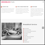 Screen shot of the Breezeblock Productions Ltd website.
