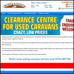 Screen shot of the Canny Caravans Ltd website.