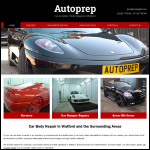 Screen shot of the Autoprep Ltd website.
