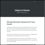 Screen shot of the Clean-A-Home website.