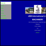 Screen shot of the J.E.M INTERNATIONAL Ltd website.