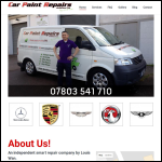 Screen shot of the Car Paint Repairs Guildford Ltd website.
