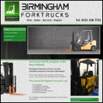 Screen shot of the Birmingham Forktrucks Ltd website.