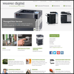 Screen shot of the Weaver Business Machines Ltd website.