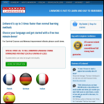Screen shot of the Linkword Languages Ltd website.