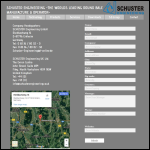 Screen shot of the Schuster Engineering Uk Ltd website.