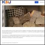 Screen shot of the KNJ Supplies website.
