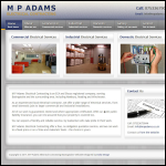 Screen shot of the M P Contracting website.