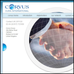 Screen shot of the Corvus Cura International Ltd website.