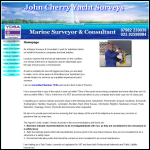 Screen shot of the John Cherry Yacht Surveys website.