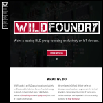 Screen shot of the Wildfoundry Ltd website.