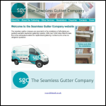 Screen shot of the Seamless Gutter Co Ltd website.