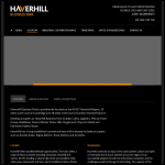 Screen shot of the Haverhill Logistics Ltd website.