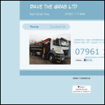Screen shot of the Dave the Grab Ltd website.