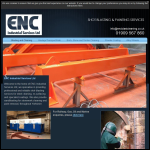 Screen shot of the Enc Industrial Services Ltd website.