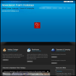 Screen shot of the Aberdaron Farm Holidays Ltd website.
