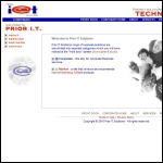 Screen shot of the Prior It Solutions Ltd website.