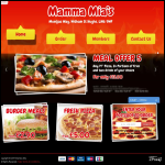 Screen shot of the Mamma Mia (Lincoln) Ltd website.
