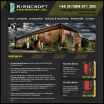 Screen shot of the Kirncroft Engineering Ltd website.