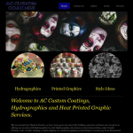 Screen shot of the Ac Custom Coatings Ltd website.