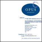 Screen shot of the Opus Estates England Ltd website.
